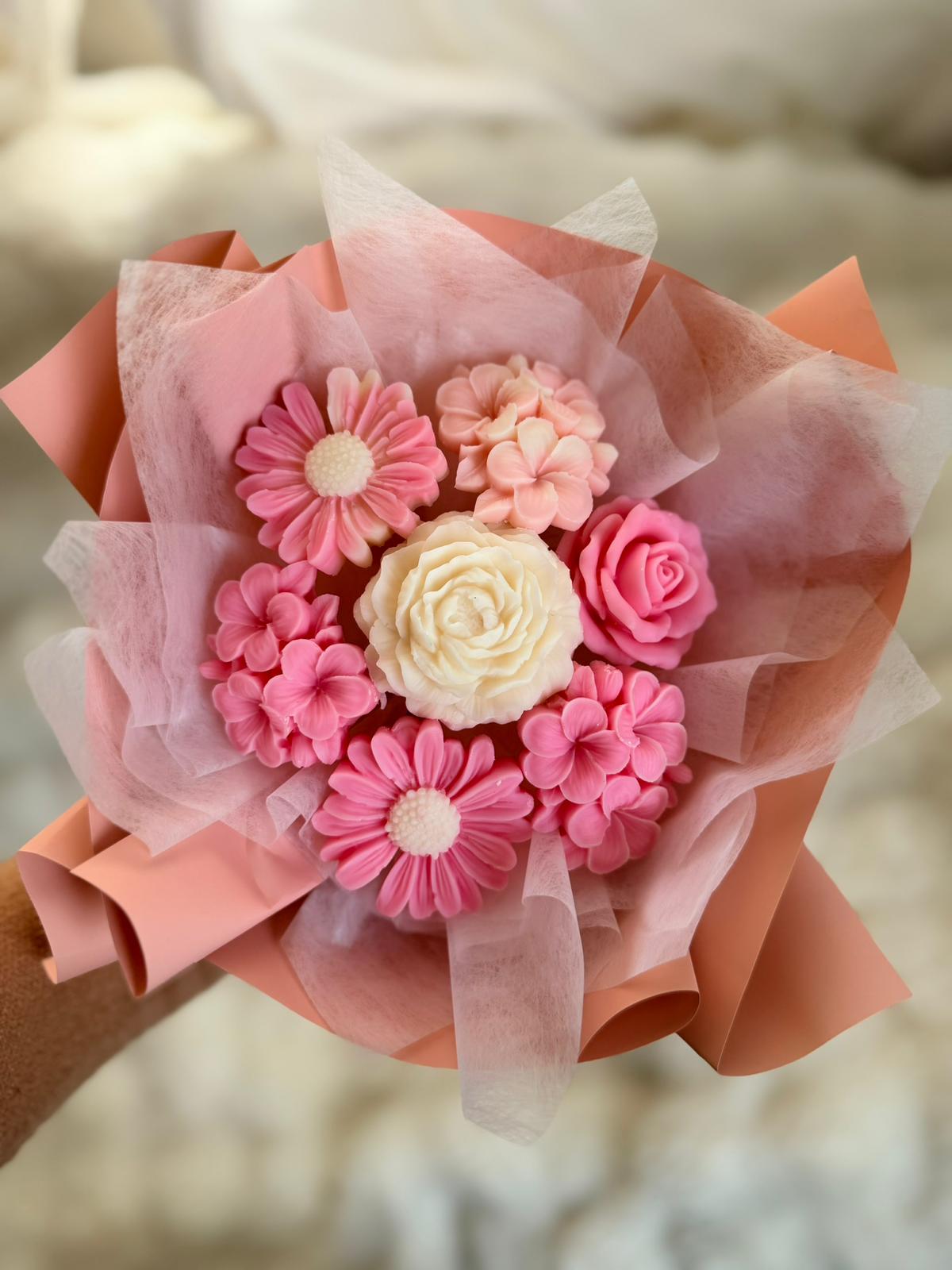 Bouquet parfumé - Le Rosé Douceur