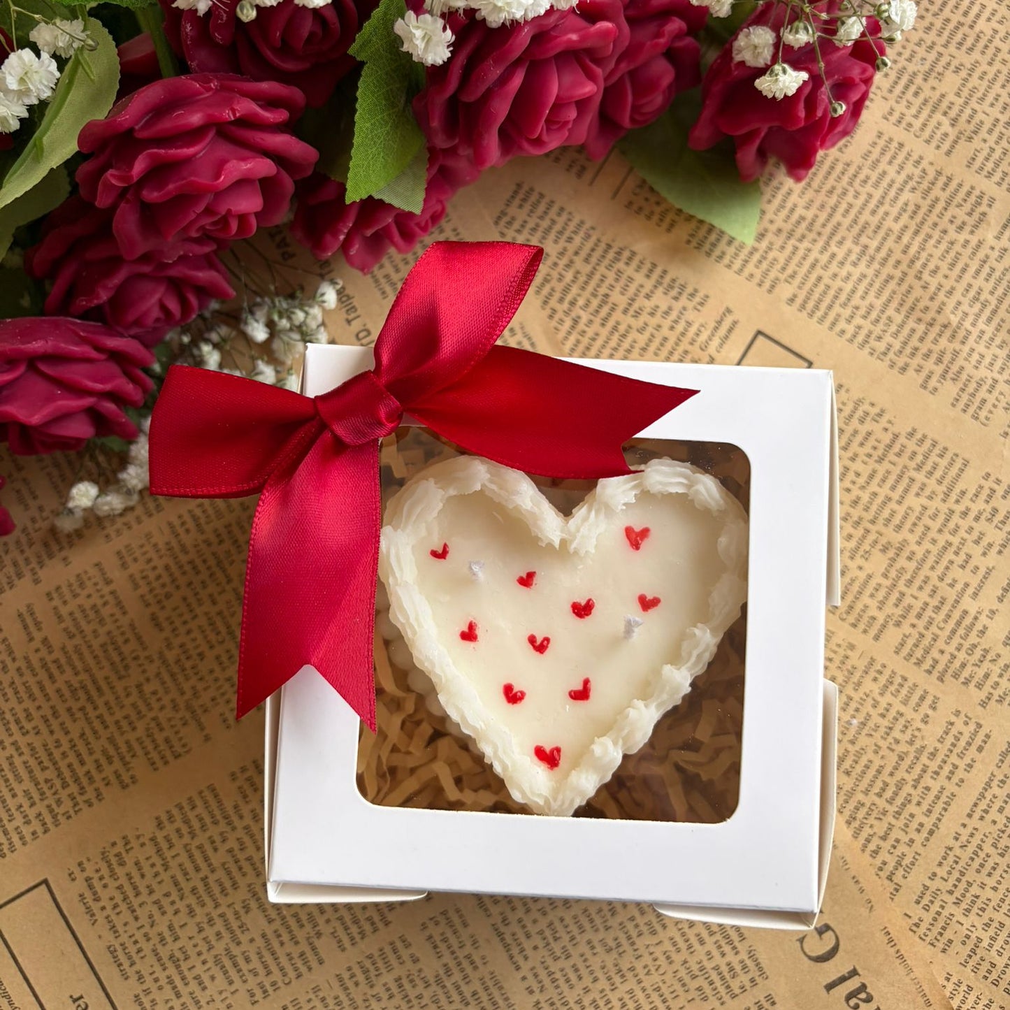 Bougie Bento Cake cœur