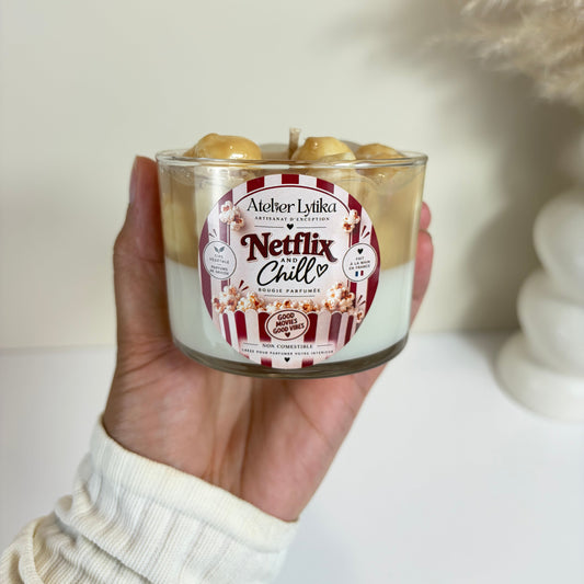 Bougie gourmande - Netflix and Chill - Pop corn