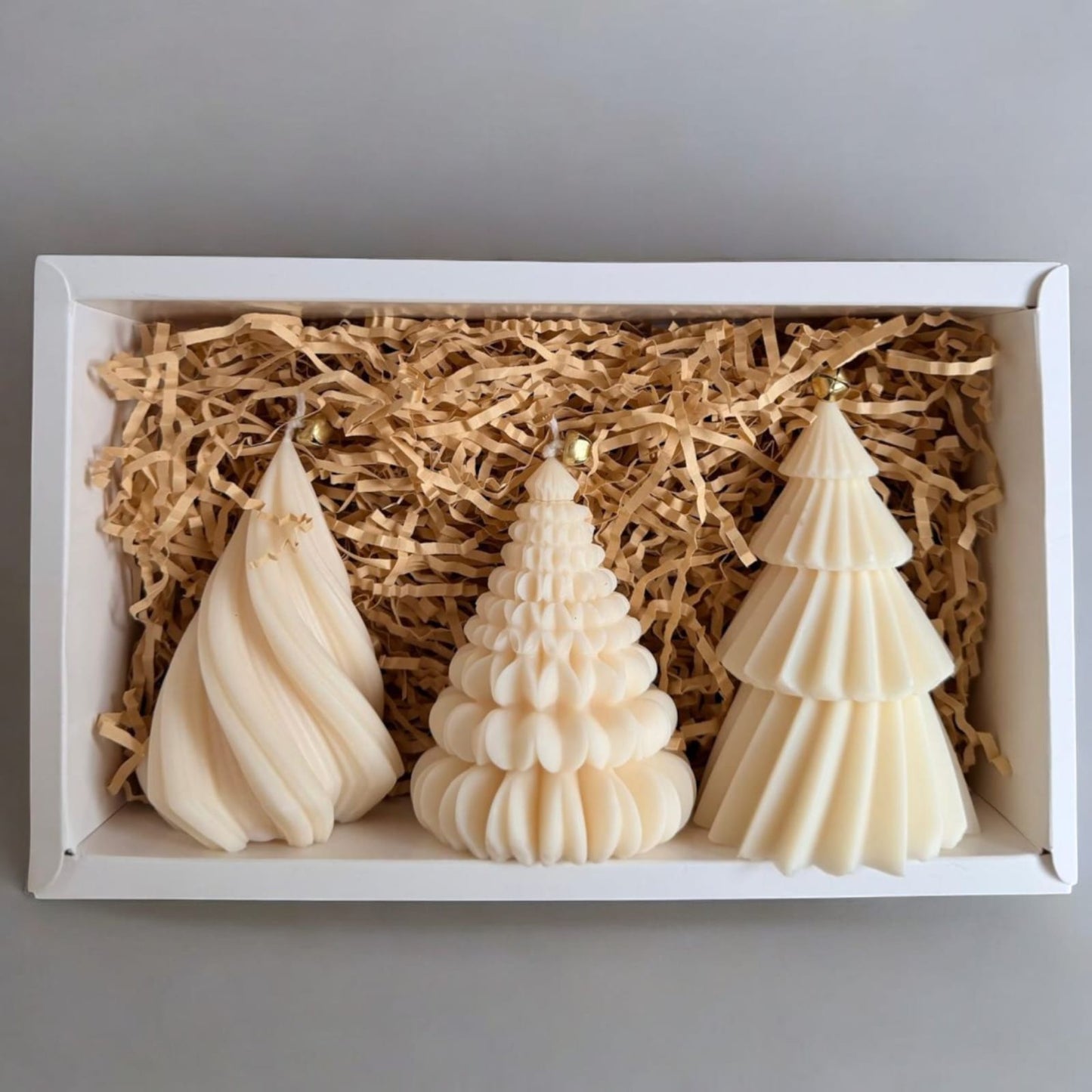 Coffret Trio de Sapins – Bougies Décoratives Parfumées