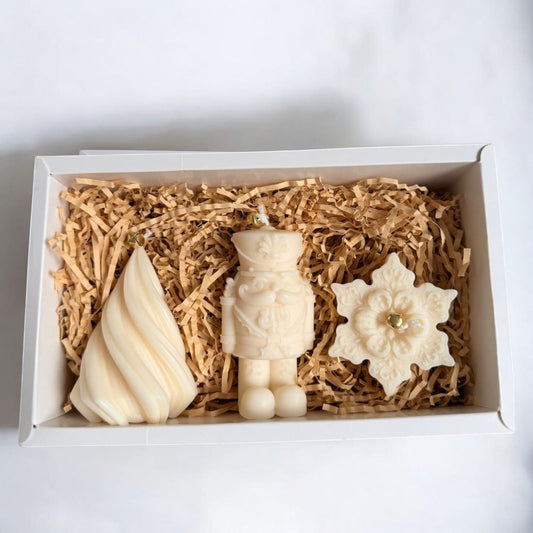 Coffret Trio – Flocon, Casse-Noisette & Sapin Signature