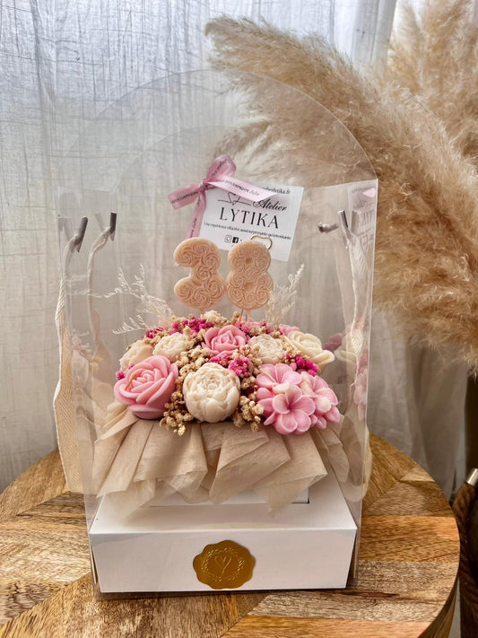 FlowerBox Anniversaire Personnalisée - Création sur commande