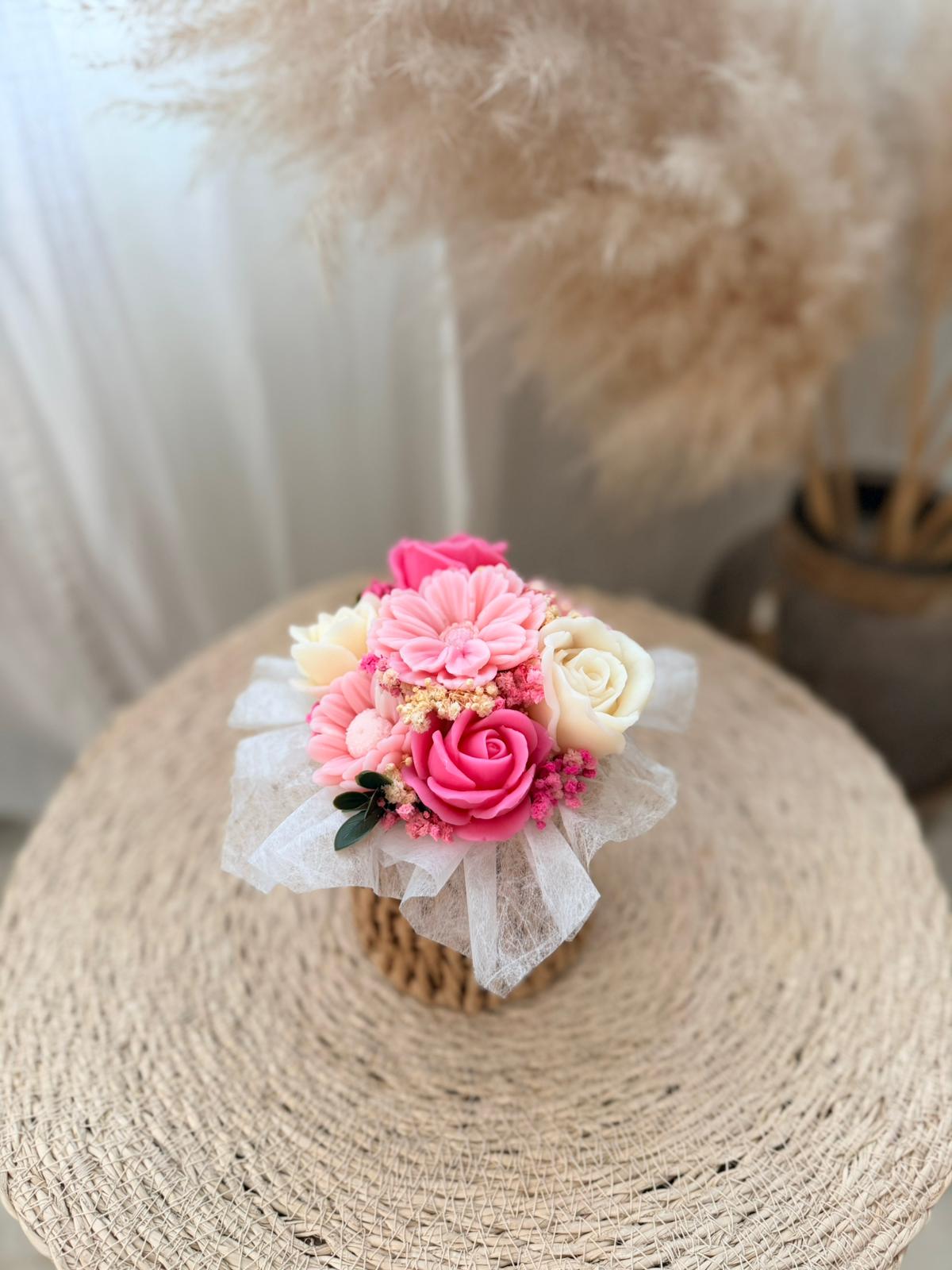 FlowerBox Personnalisée - Panier tressé - Création sur commande