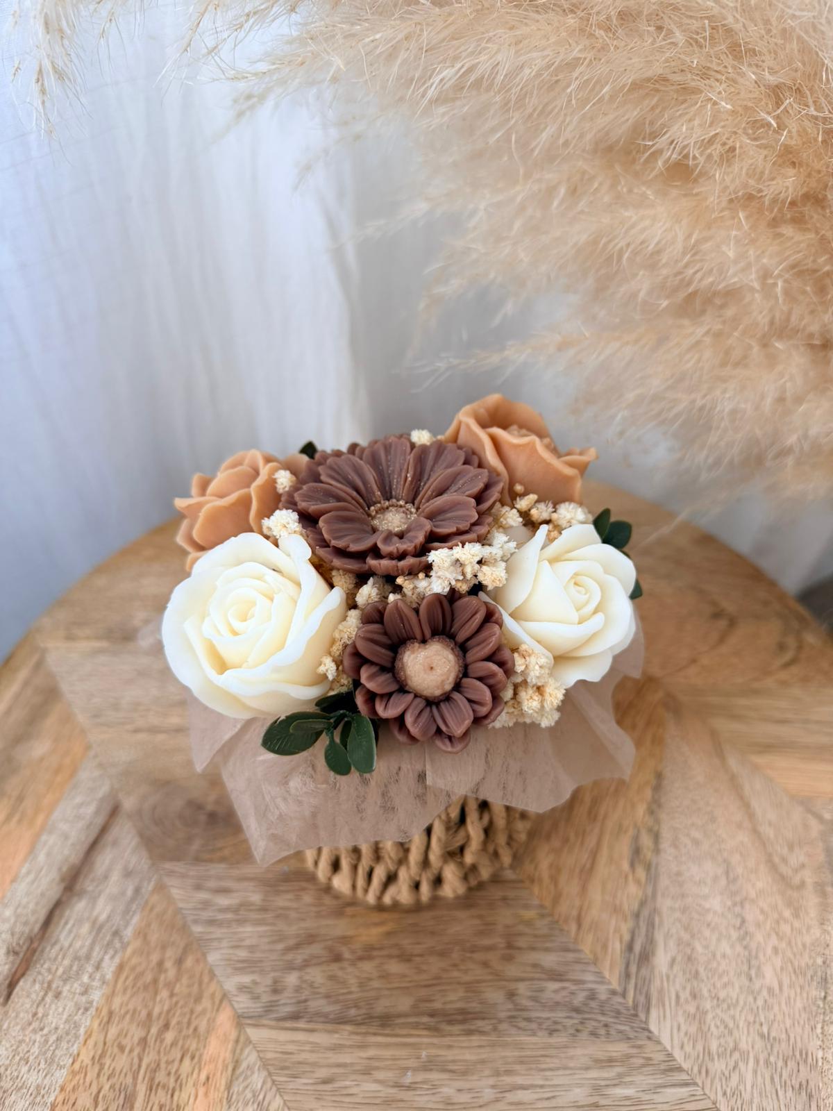 FlowerBox Personnalisée - Panier tressé - Création sur commande