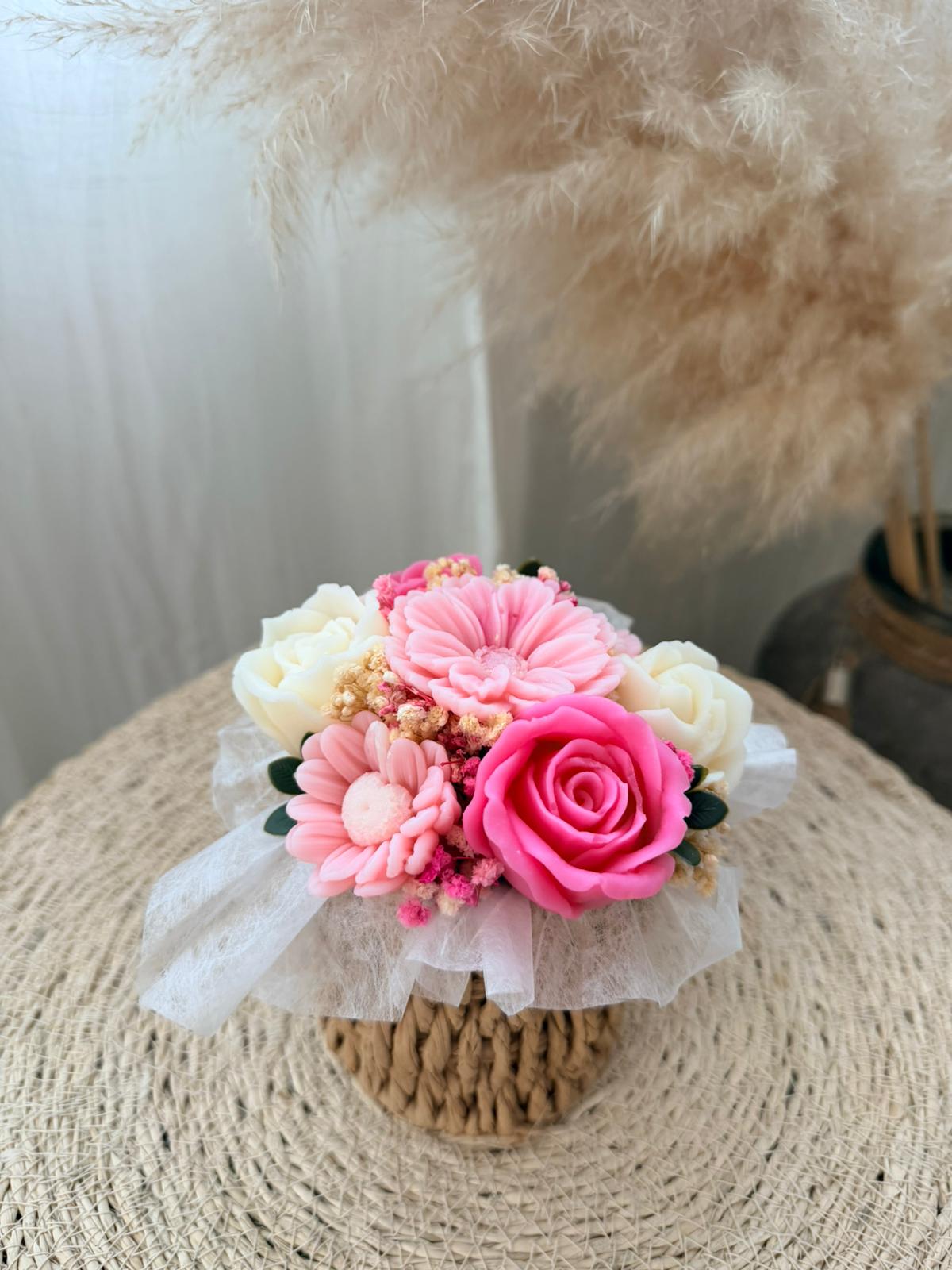 FlowerBox Personnalisée - Panier tressé - Création sur commande